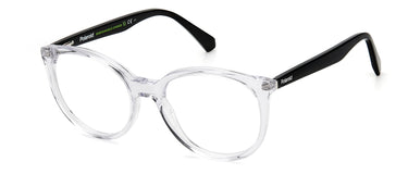 Premium Women Polaroid Eyeglasses: PLD D422 - Crystal - SpecSMART Eye Clinic (Diagonal View)